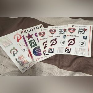 Peloton Multicolor Logo Sticker Collection